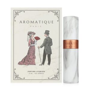 PERFUME ATOMIZER  8 ML قنينة إعادة تعبئة للعطور ، لون الرخام الأبيض، 8 مل