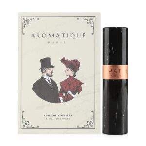 PERFUME ATOMIZER 8 ML قنينة إعادة تعبئة للعطور ، لون الرخام الأسود ، 8 مل