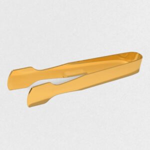 ملقط ذهبي عالي الجودة للسكر والفحم والبخور والزعفران