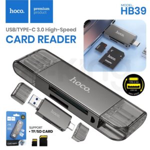 Alternative view of قارئ بطاقات HB39 USB 3.0 بمنفذي USB-A و Type-C