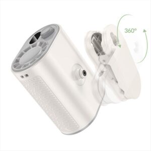 مروحة Hoco HX609 المحمولة متعددة الاستخدامات بمشبك تثبيت