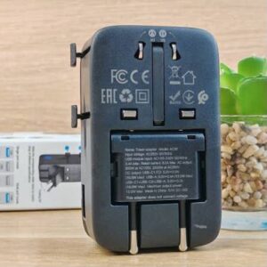Alternative view of محول السفر العالمي Hoco AC35 Capaz مع منافذ USB-C و USB-A