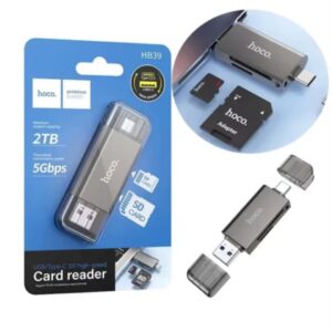 قارئ بطاقات HB39 USB 3.0 بمنفذي USB-A و Type-C