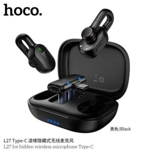 ميكروفون Hoco L27 اللاسلكي المزدوج بمنفذ Type-C للتسجيل الصوتي