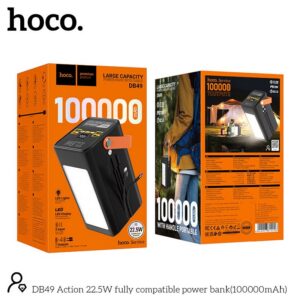Alternative view of باور بانك HOCO DB49 سعة 100000mAh بقوة 22.5W مع كابل مدمج
